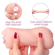 Load image into Gallery viewer, Dual Pleasure Channels Male Masturbator BDSM