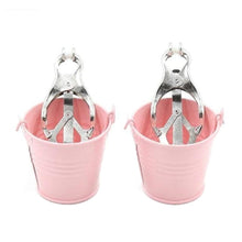 Load image into Gallery viewer, BDSM Colored Bucket Butterfly Nipple Clamps