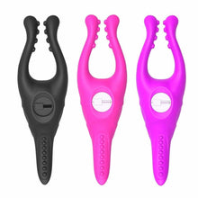 Load image into Gallery viewer, BDSM Silicone Vibrating Clitoris Clamp
