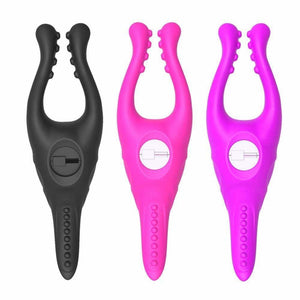 BDSM Silicone Vibrating Clitoris Clamp