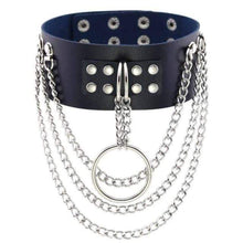 Lade das Bild in den Galerie-Viewer, Mehrschichtiger Gothic-Appeal-Lederhalsband