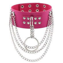 Lade das Bild in den Galerie-Viewer, Mehrschichtiger Gothic-Appeal-Lederhalsband