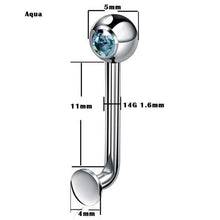 Load image into Gallery viewer, Jeweled G23 Titanium Christina Piercing Ring BDSM