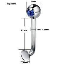 Load image into Gallery viewer, Jeweled G23 Titanium Christina Piercing Ring BDSM