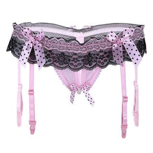 Charger l'image dans la galerie, Culotte "Sissy Aurora" avec porte-jarretelles