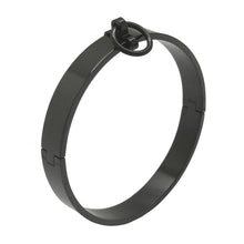 Load image into Gallery viewer, Stainless Steel Black Slave Lockable Collar BDSM