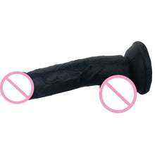Charger l'image dans la galerie, Gode réaliste texturé noir Mandingo