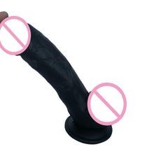 Charger l'image dans la galerie, Gode réaliste texturé noir Mandingo