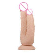 Load image into Gallery viewer, Double Penis Dildo With Suction Cup