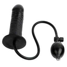 Load image into Gallery viewer, Pussy Expanding Black Inflatable Dildo BDSM