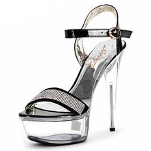 Load image into Gallery viewer, &quot;Sissy Aurora&quot; Rhinestone Pumps
