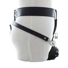 Load image into Gallery viewer, PU Leather Penis Bdsm Chastity Belt Adjustable