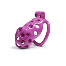 Load image into Gallery viewer, Purple Hole Cobra Chastity Cage Kit 1.77 To 4.13 Inches Long
