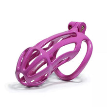 Charger l'image dans la galerie, Kit de cage de chasteté Purple Stripe Cobra de 1,77 à 4,13 pouces de long