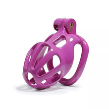 Load image into Gallery viewer, Purple Stripe Cobra Chastity Cage Kit 1.77 To 4.13 Inches Long
