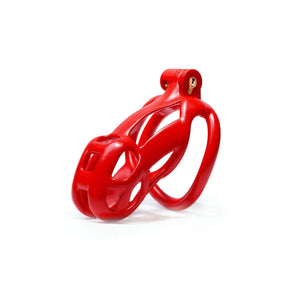 Red Cobra Chastity Cage Kit 1.77 To 4.13 Inches Long