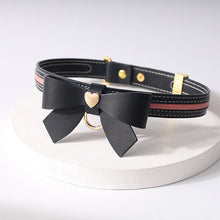 Load image into Gallery viewer, SEVANDA Fun Bow Leather Collar, gallery view 4