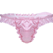 Charger l'image dans la galerie, Culotte de lingerie Sissy en satin à froufrous