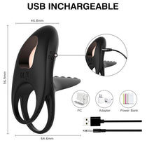 Lade das Bild in den Galerie-Viewer, Vibrierender Penisring mit Fernbedienung