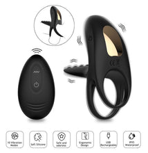 Lade das Bild in den Galerie-Viewer, Vibrierender Penisring mit Fernbedienung
