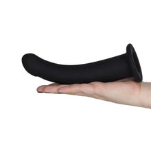 Load image into Gallery viewer, Smooth 6 Inch Black Dildo With Suction Cup BDSM
