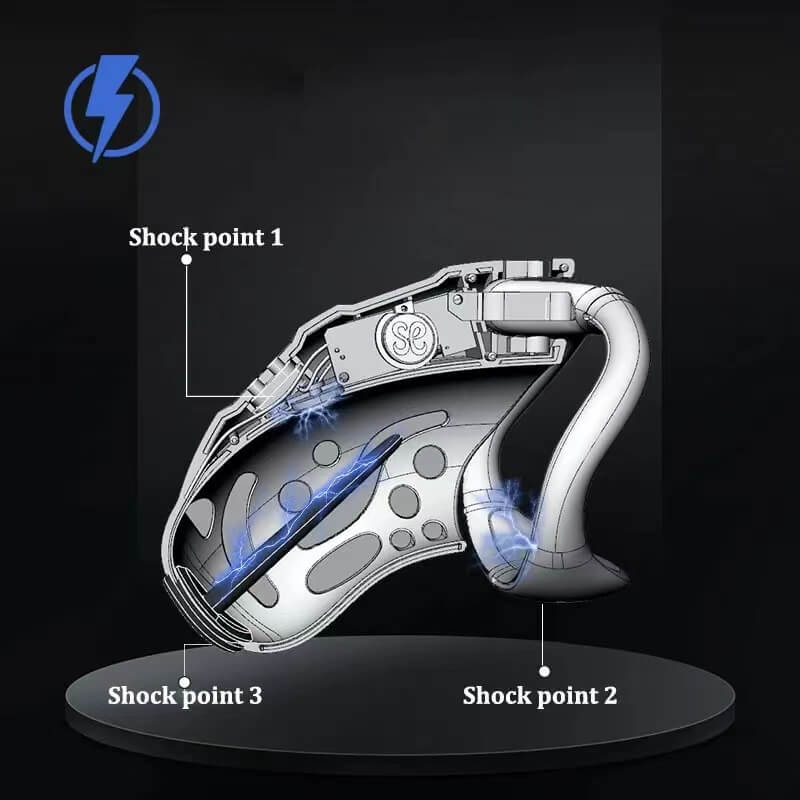 Wireless Remote Control Electric Shock Chastity Cage  sissyloving
