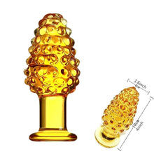 Charger l'image dans la galerie, Plug anal en verre doré