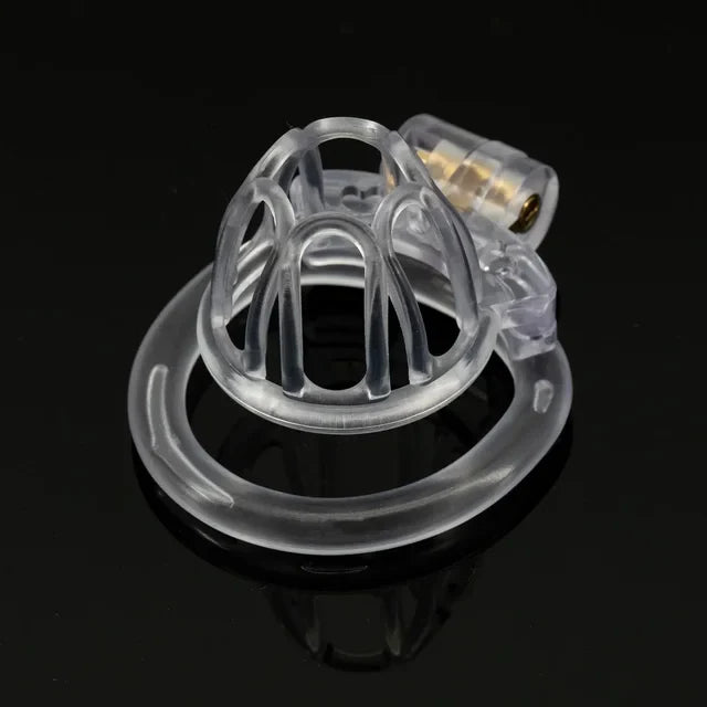 Cute Sissy Chastity Cage With 4 Rings, gallery view 12