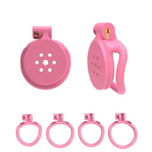 Load image into Gallery viewer, Pink Flat Chastity Cage
