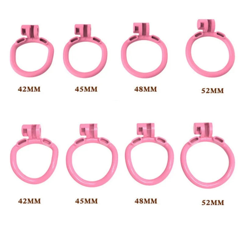 Pink Flat Chastity Cage size guide, gallery view 4
