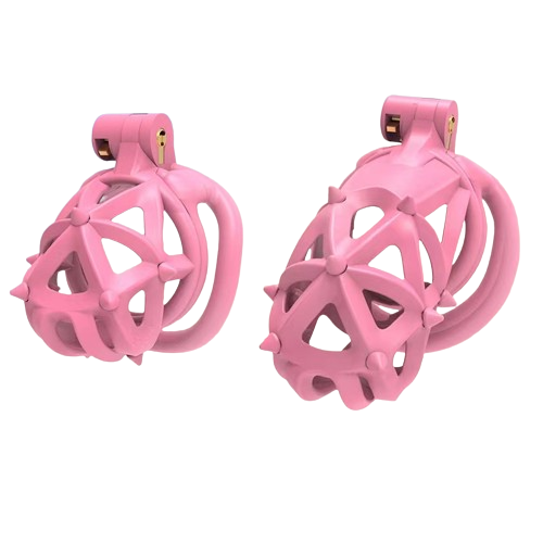 3D Double Headed Soft Spikes Breathable Chastity Cage product view