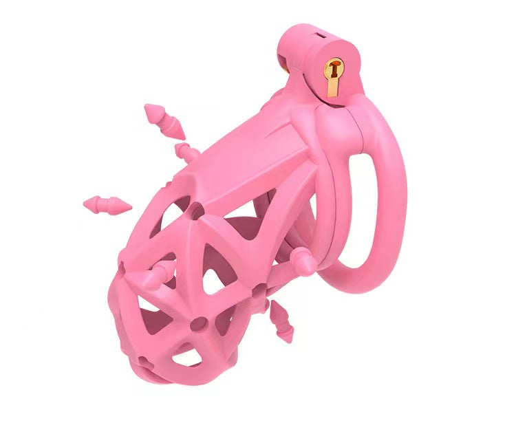 3D Double Headed Soft Spikes Breathable Chastity Cage, gallery view 5
