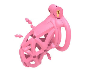 3D Double Headed Soft Spikes Breathable Chastity Cage