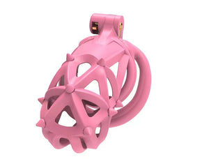 3D Double Headed Soft Spikes Breathable Chastity Cage