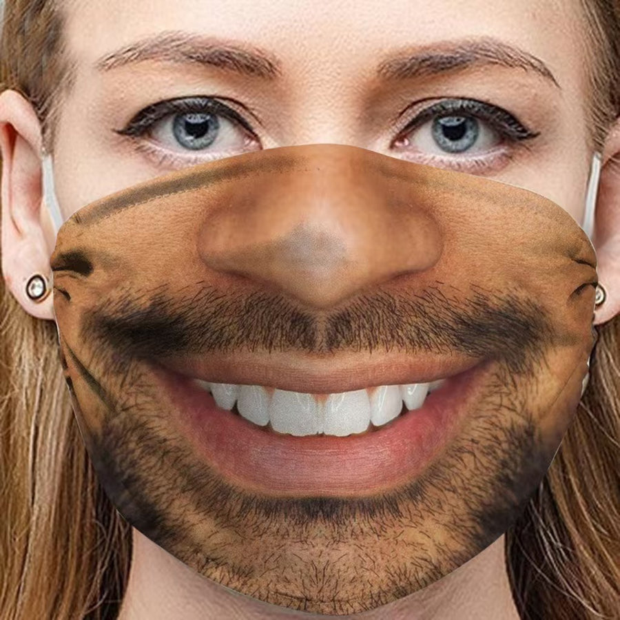3D Funny Expression Sex Mouth Masks, gallery view 22