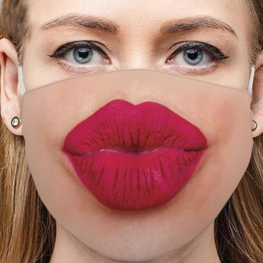 3D Funny Expression Sex Mouth Masks, gallery view 13