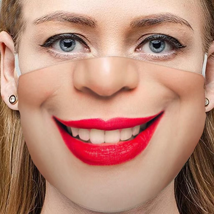 3D Funny Expression Sex Mouth Masks, gallery view 12