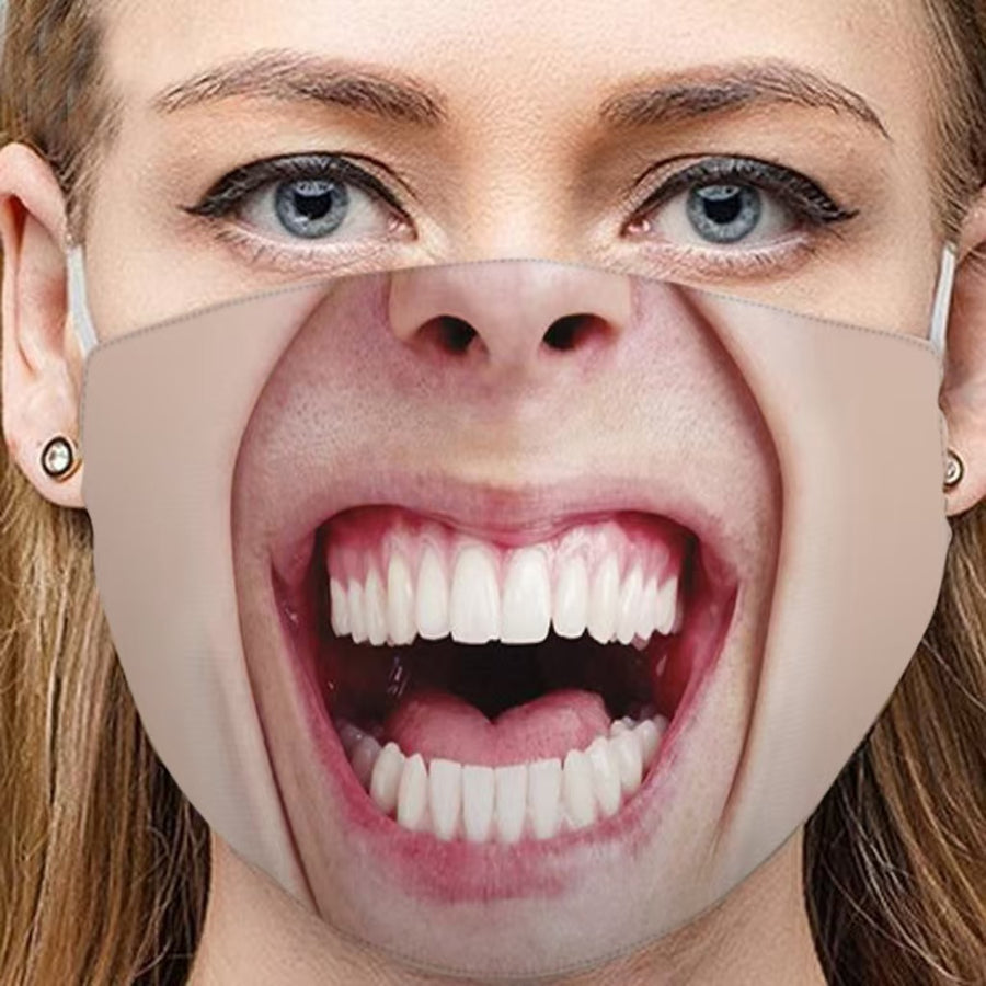3D Funny Expression Sex Mouth Masks, gallery view 10