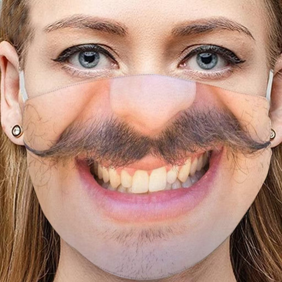 3D Funny Expression Sex Mouth Masks, gallery view 6