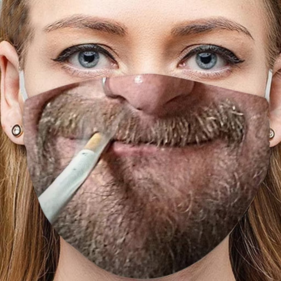 3D Funny Expression Sex Mouth Masks, gallery view 5