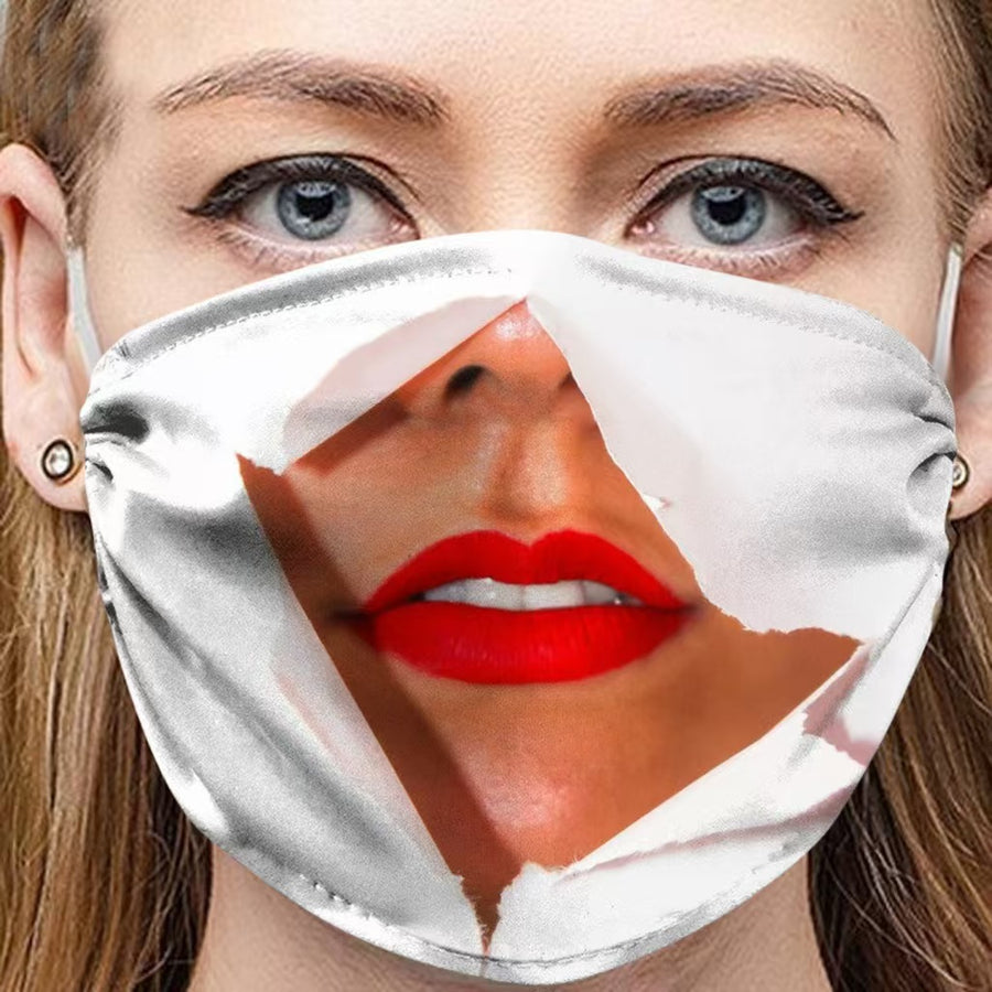 3D Funny Expression Sex Mouth Masks, gallery view 21