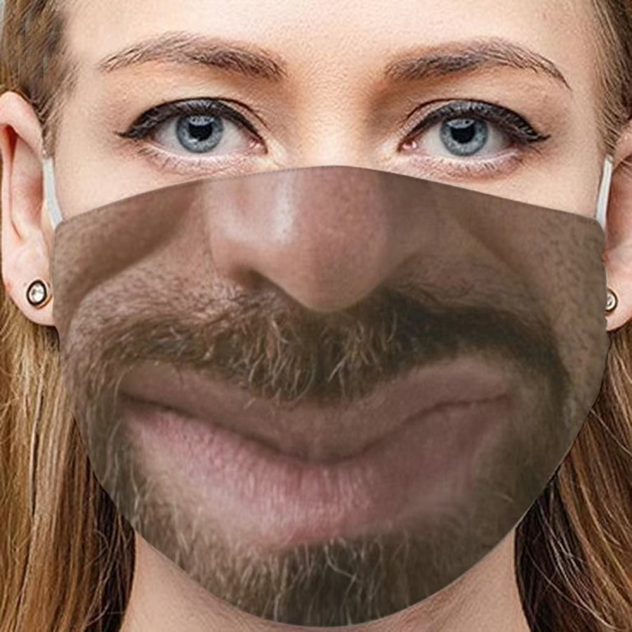 3D Funny Expression Sex Mouth Masks, gallery view 19