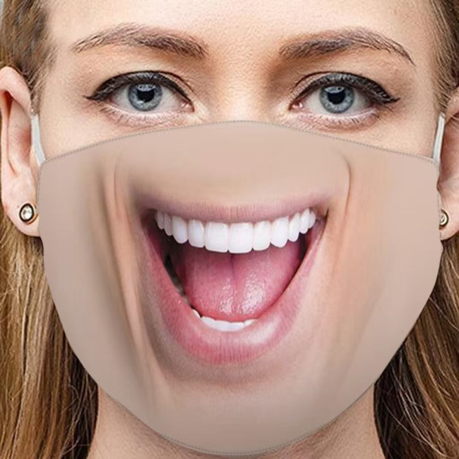 3D Funny Expression Sex Mouth Masks, gallery view 18