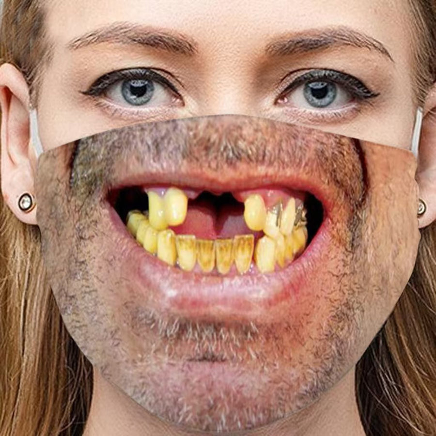 3D Funny Expression Sex Mouth Masks, gallery view 15