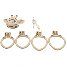 Load image into Gallery viewer, 3D Giraffe Head Chastity Cage
