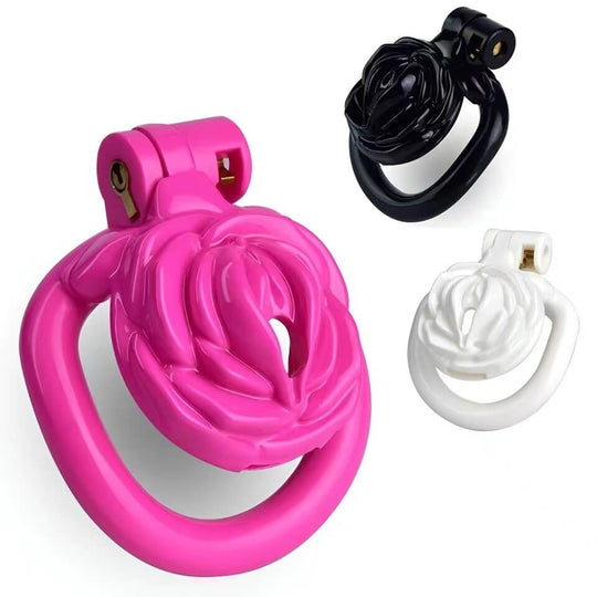 3D Small Sissy Rose Chastity Cage product view