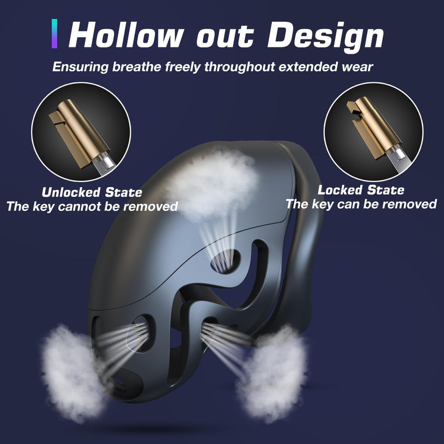 3D Chastity Device with 3 Sizes Rings, gallery view 6