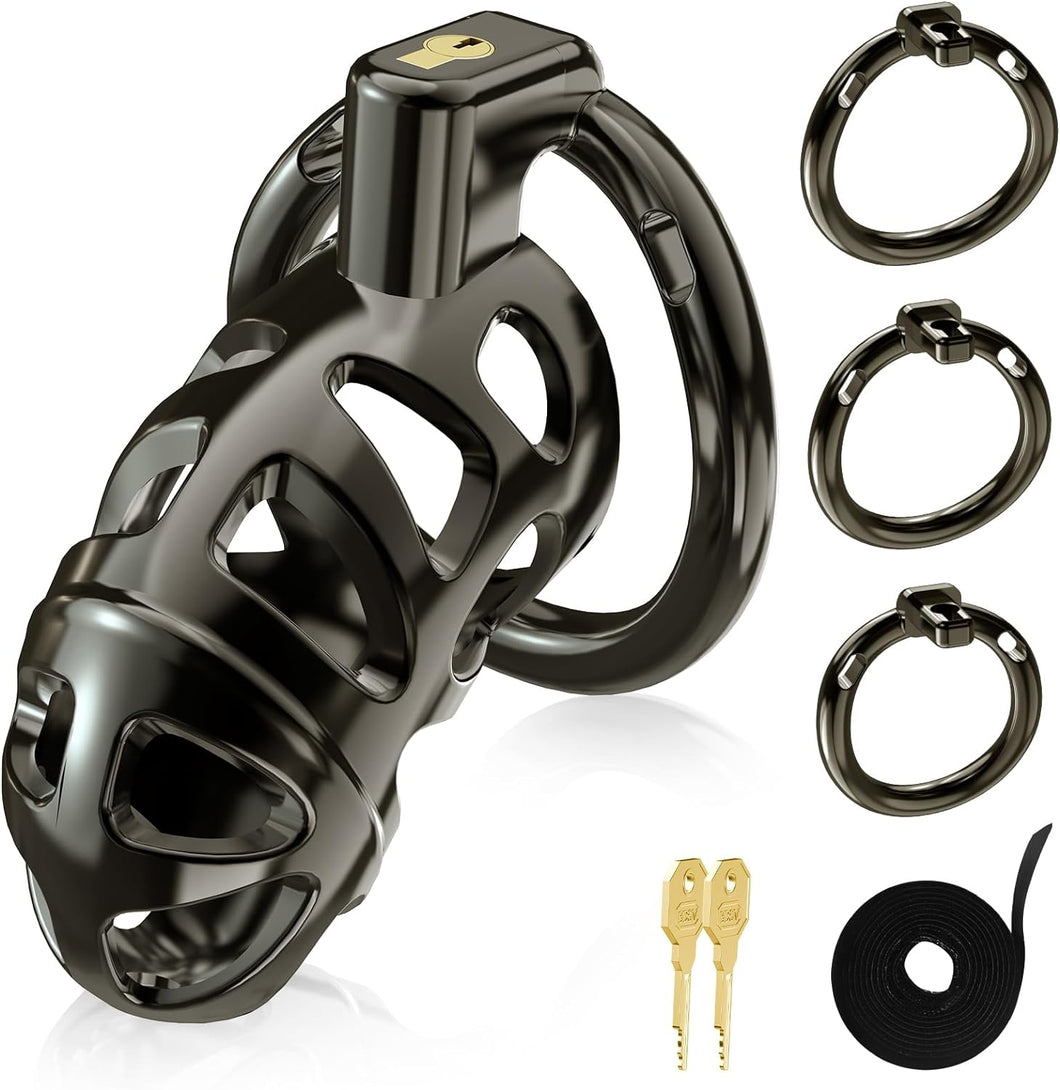 Metal Chastity Cage Set