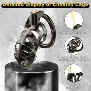 Metal Chastity Cage Set