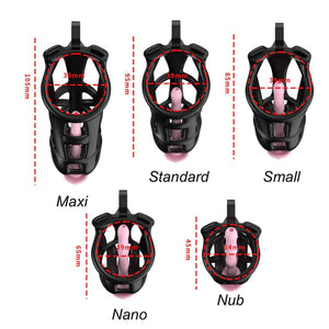 Cobra Chastity Set With Belt  -tube size